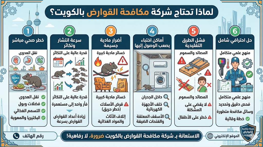 لماذا تحتاج شركة مكافحة القوارض بالكويت؟